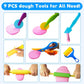 Basic Dough Clay Tools Kits Modeling Accessories Animal Cutters Rolling Pin Safety Scissor Dough Extruder Rollers for Kids