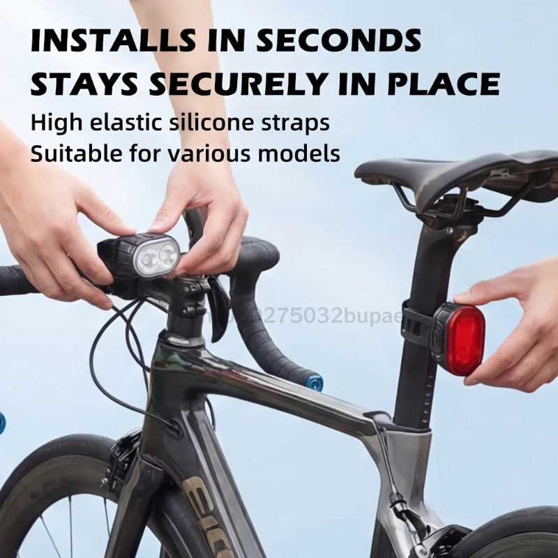 Rechargeable Bike Lighting Front/Rear Lights Bicycle Lamp Led Cycling Light Bike Flashlight for Bicycle Front Taillight Lantern