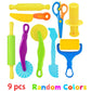 Basic Dough Clay Tools Kits Modeling Accessories Animal Cutters Rolling Pin Safety Scissor Dough Extruder Rollers for Kids