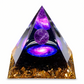 1PC Amethyst Crystal Ball Pyramid Raw Stone Homeopathic Home Decoration for Stress Relief And Wealth Attraction