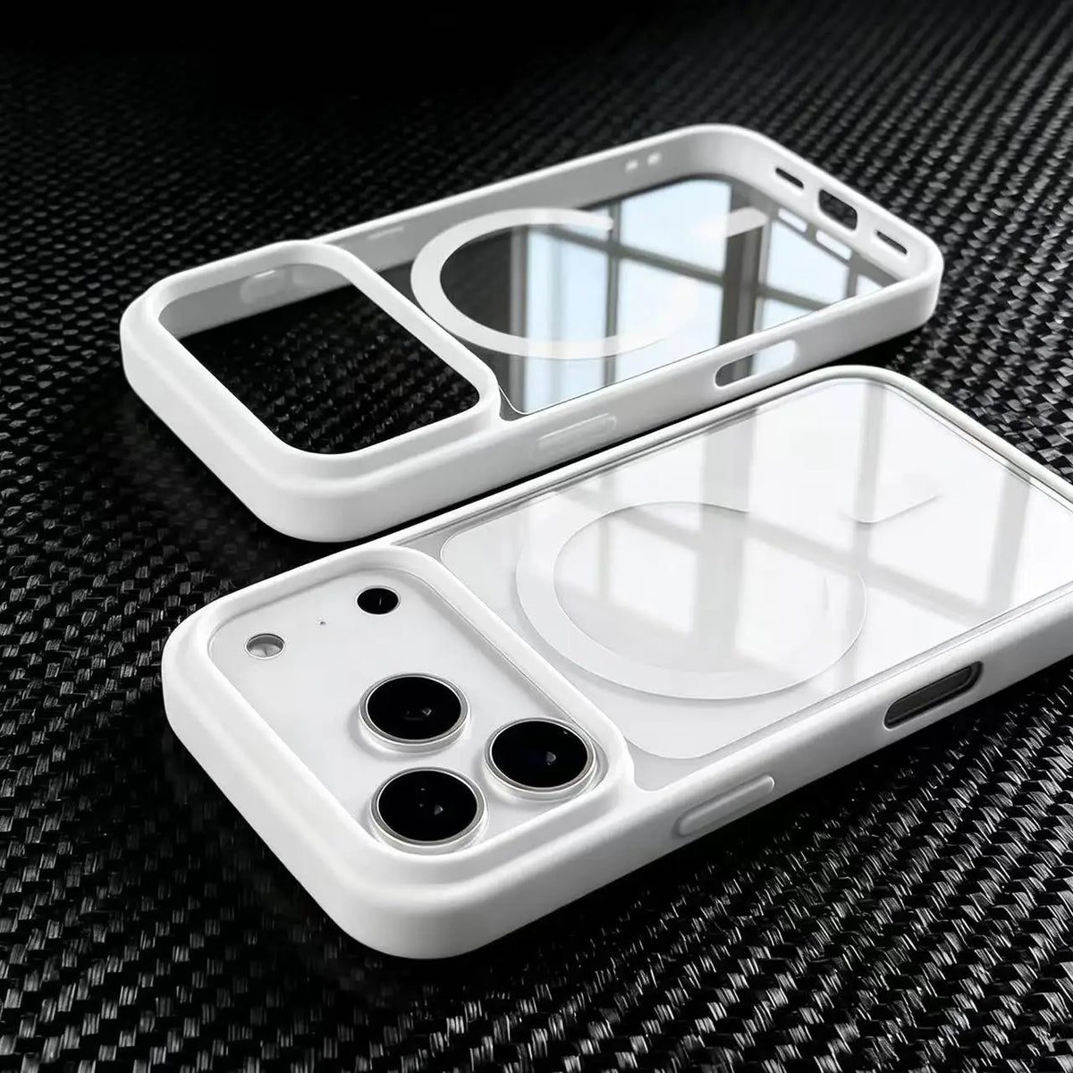 Fashion for Magsafe Wireless Charge Phone Case for IPhone 17 Air 16 15 14 Plus 13 12  Pro Max Transparent Acrylic Back Cover