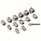 14pcs Impact Socket Set Nut And Bolt Extractor & Remover Chrome Molybdenum Steel Extractors with Storage Box for Automotive
