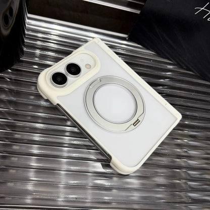 For iPhone Duo 2026 Magnetic 360 Rotating Bracket Case for iPhone DUO NEW 18Fold Matte Translucent Wireless Charging Stand Cover