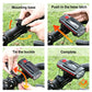 Solar Bicycle Light with Horn 120dB TYPE-C Fast Charging MTB Road Bike Front Lamp Flashlight Bicycle Light 1200 mah