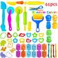 Basic Dough Clay Tools Kits Modeling Accessories Animal Cutters Rolling Pin Safety Scissor Dough Extruder Rollers for Kids