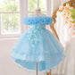 Elegant Flower Bridesmaid Party Girl Dresses Fashion Tulle Wedding Birthday Princess Dress for Girls Graduation Pageant Costumes