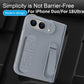 For iPhone Duo Fold 5G Wristband Holder Hinge Phone Case with Screen Protector Film - Protect Cover for Apple iPhone Ultra