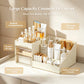 Large Capacity Makeup Cosmetic Organizer with Drawer Multi-Compartment Vanity Countertop Skincare Storage for Bathroom Dresser
