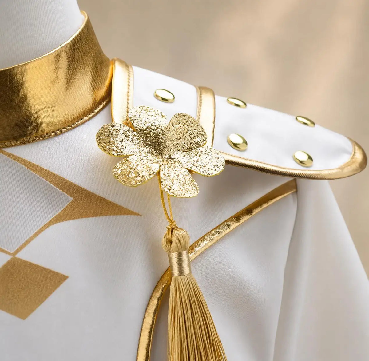Dvoudílný taneční kostým pro dívky v bílé a zlaté barvě, populární oblečení na vystoupení ve stylu K-pop, dětská narozeninová párty, cosplay, týmová uniforma pro zpěvačky