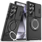 Armor Magnetic Bracket Case for Samsung S26 S25 S24 S22 S21 S23 S20 Ultra Plus FE Edge Slide Camera Protection Shockproof Cover