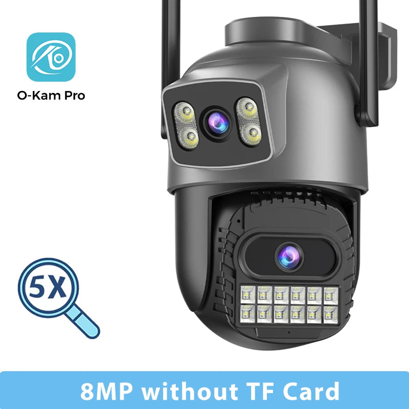 BESDER 15MP Wifi Camera PTZ Outdoor Dual Screen 10X Digital Zoom Human Detection 10MP Security IP Camera Surveillance O-Kam Pro