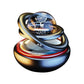 Solar Aromatherapy Ornaments Car Double Suspended Crystal Ball Rotating Aromatherapy Perfume Ornaments For Home Car Decoration