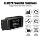 Popular ELM327 WiFi OBD2 Diagnostic Scanner V1.5 Car Code Reader Check Engine Fault Detector Tool for Android iOS PC Vehicles