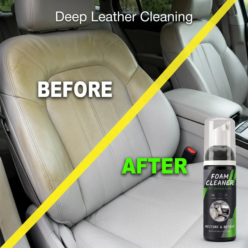 Multi-scene Foam Cleaning Spray | Powerful Stain Remover for Car Interior & Home Surfaces
