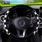 Plush Plaid Car without Inner Ring Steering Wheel Cover Comfortable Warm Soft Automotive Supplies Interior Suitable for 37-38cm