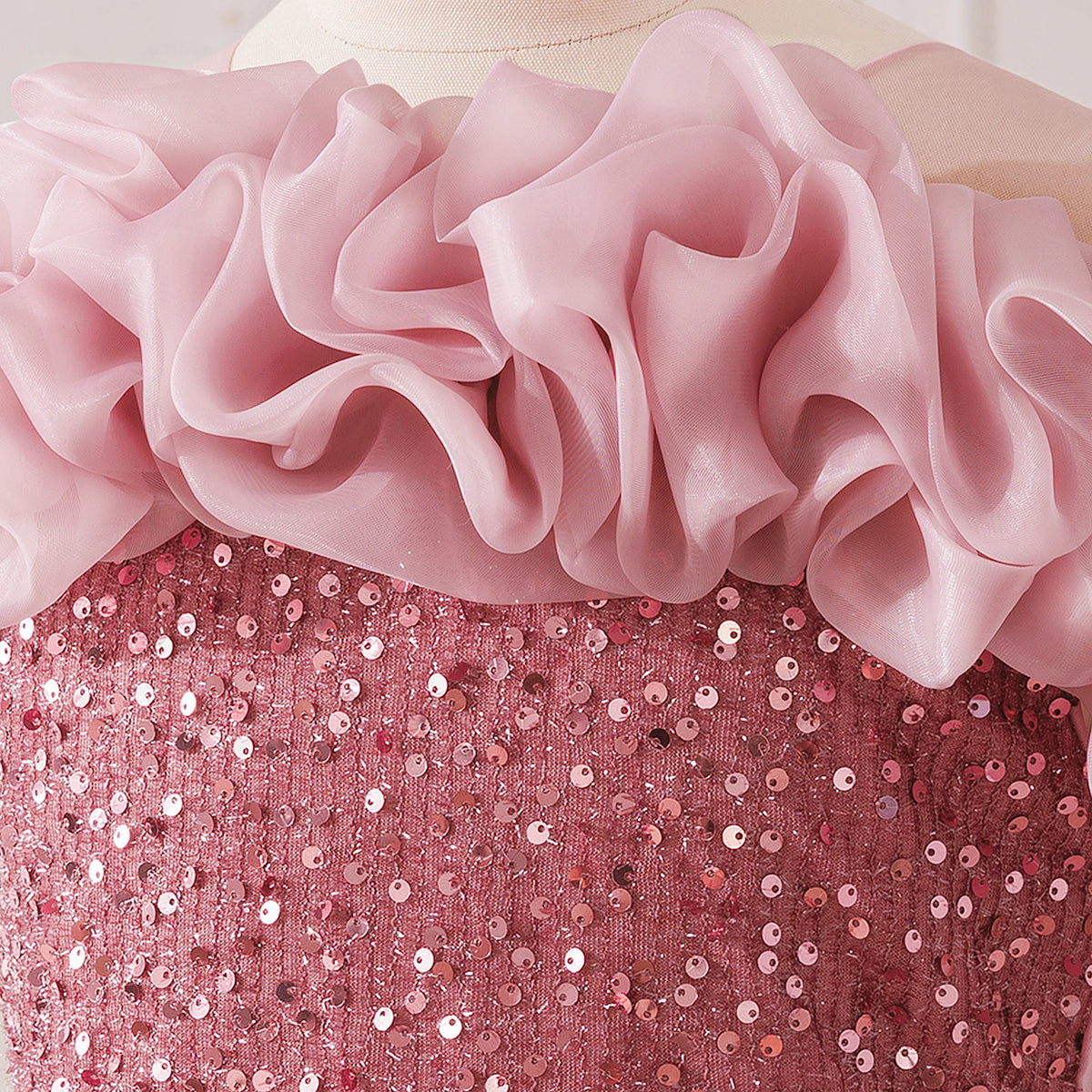 Elegant Flower Bridesmaid Party Girls Dresses Fashion Bow Pageant Wedding Princess Dress for Girls Birthday Prom Evening Costume