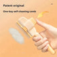 Dogs Cats Hair Comb One Button Self Cleaning Pet Hair Flea Remover Brush Dual Stainless Teeth Grooming Massage Tool for Pet