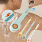 1pc Liquid Filled Soft Long Handle Hair Bath Brush, with A Back Rubbing Tool and A Long Handle for Showering Bath Accessories
