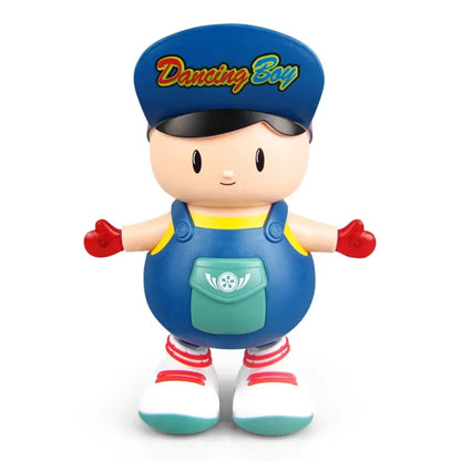 LED Dancing Boy Figurine Plastic with Lights Dancing Swing Boy Movable Collection Kids Electric Boy Toy Kids Toddlers