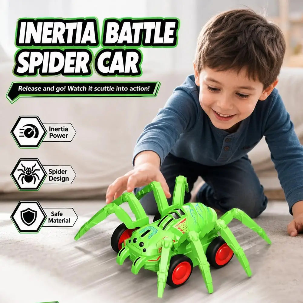 Inertia Toy Battle Friction Power Car Spider Vehicle Crawling Simulation Animal Inertia Car Climbing Stunt Car Toy Gifts