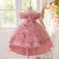 Elegant Flower Bridesmaid Party Girl Dresses Fashion Tulle Wedding Birthday Princess Dress for Girls Graduation Pageant Costumes