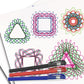 Multi-function Geometric Ruler Drawing Painting Spirograph Tools Kit for Children Educational Coloring Spiral Gears Drafting Toy