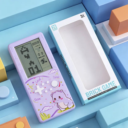 4-inch Large Screen Handheld Game Console With Cute Dinosaur Patterns for Party Gift