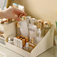 Large Capacity Makeup Cosmetic Organizer with Drawer Multi-Compartment Vanity Countertop Skincare Storage for Bathroom Dresser