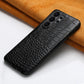 Genuine Cowhide Leather Phone Case for Samsung Galaxy S 26 S23 S25 S26 Ultra S25 FE S26 Plus Luxury Full Protector Cover