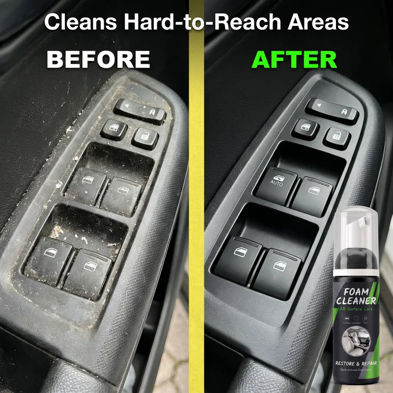 Multi-scene Foam Cleaning Spray | Powerful Stain Remover for Car Interior & Home Surfaces