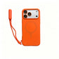 Contrast Lanyard Hand Wrist Strap Silicone Phone Case For iPhone 18 Pro 17 16 15 Pro Max For Magsafe With Lens Protector Cover