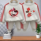 2026 Spring New Style Girls Casual Tracksuits Children's O Neck Hoodies and Long Pant Two Piece Kids Side Stripe Trousers Sets