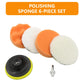 6pcs Car Polishing Sponge Pads Kit Foam Buffer for Waxing And Scratch Removal 3 4 5 Inch Compatible with Polishing Machines