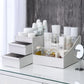 White New Drawer Makeup Storage Box Dormitory Finishing Plastic Shelf Cosmetics Skin Care Dressing Table Desktop