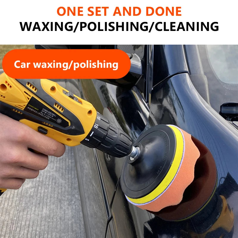 6pcs Car Polishing Sponge Pads Kit Foam Buffer for Waxing And Scratch Removal 3 4 5 Inch Compatible with Polishing Machines