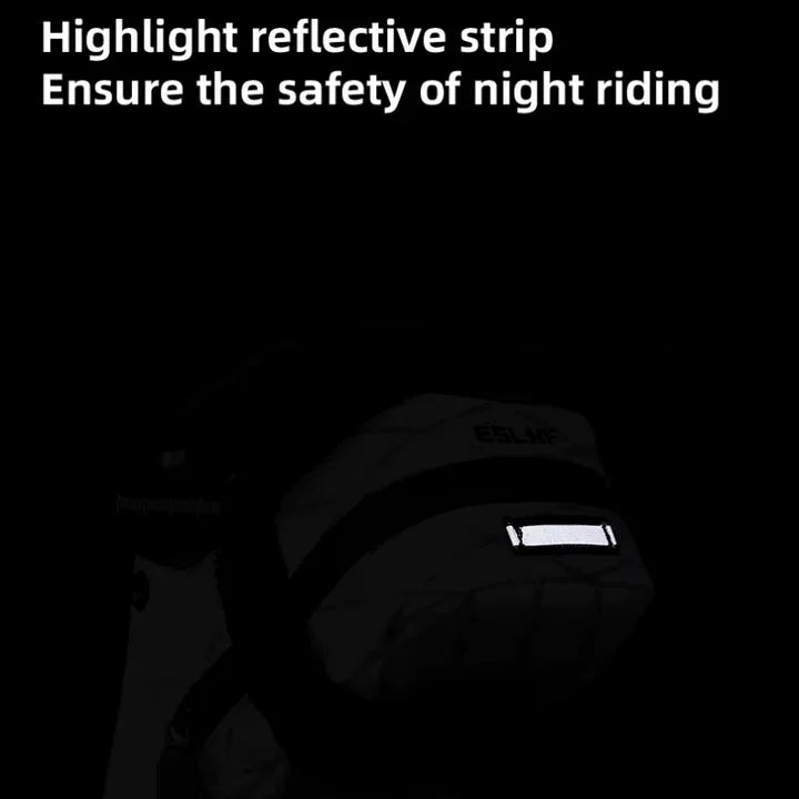 ESLNF Waterproof Reflective Tail Quick Release Riding Bike Saddle Bag Bicycle Accessories