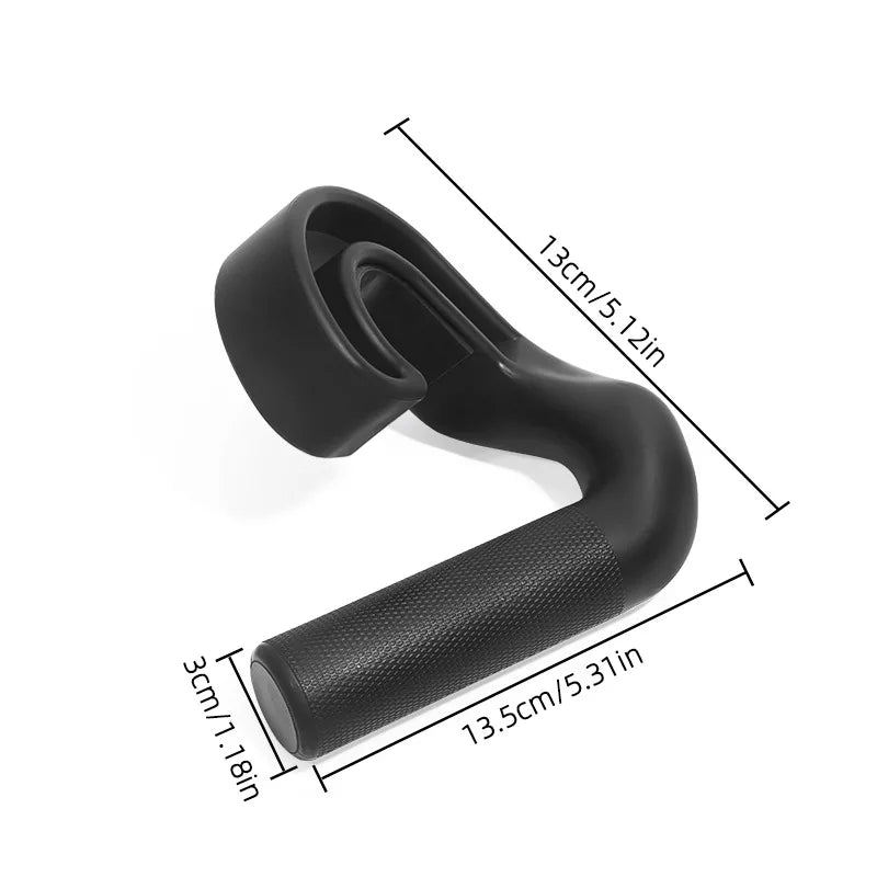 Pull Up Hand Grip Ergonomic Hook Type Fitness Handle Gym Deadlift Pull Down Grips Versatile Weights Roating Exercise Equipment
