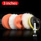 6pcs Car Polishing Sponge Pads Kit Foam Buffer for Waxing And Scratch Removal 3 4 5 Inch Compatible with Polishing Machines