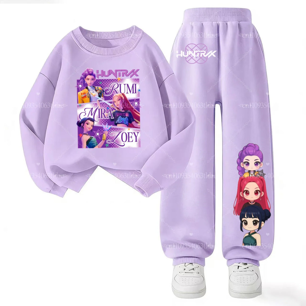 2026 New  Slayer Print Kids Sweatshirt Set 2Pcs Boys Girls Anime Casual Sportswear Children's Tracksui