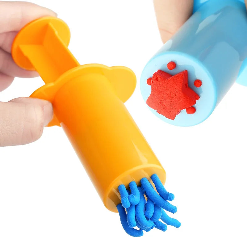 New Creative 3D Plasticine Tools Playdough Set Color Play Dough Model Tool Toys Clay Moulds Deluxe Set