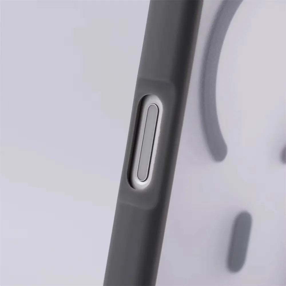 Luxury Matte Translucent For Magsafe Case For iPhone 17 16 Pro Max 15 14 Plus Magnetic Wireless Charging Shockproof Cover Shell
