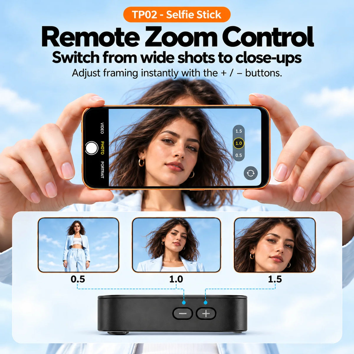 Wireless Magnetic Selfie Screen Sync Phone Rear Camera Monitor Screen For Vlog Live Stream Video Recording Outdoor Remote Selfie