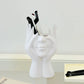 High-Value Makeup Brush Holder with Face Design, Multi-Functional Cosmetic and Pen Holder for Dressing Table and desktop.
