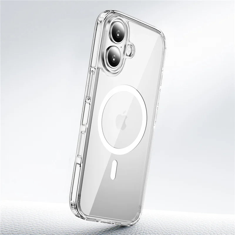 Original Clear Magnetic for Magsafe Case for iPhone 18 Pro Max 17 16 15 14 13 12 11 Pro Max Anti-Drop Protective Cover Shell