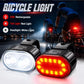Rechargeable Bike Lighting Front/Rear Lights Bicycle Lamp Led Cycling Light Bike Flashlight for Bicycle Front Taillight Lantern