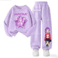 2026 New  Slayer Print Kids Sweatshirt Set 2Pcs Boys Girls Anime Casual Sportswear Children's Tracksui