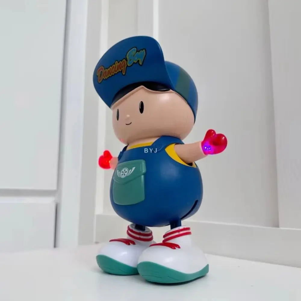 LED Dancing Boy Figurine Plastic with Lights Dancing Swing Boy Movable Collection Kids Electric Boy Toy Kids Toddlers