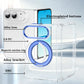 360°Rotating Metal Bracket Transparent Hard PC Fold Phone Case for iPhone Duo For Magsafe Magnetic Bumper For iPhone Duo Cover