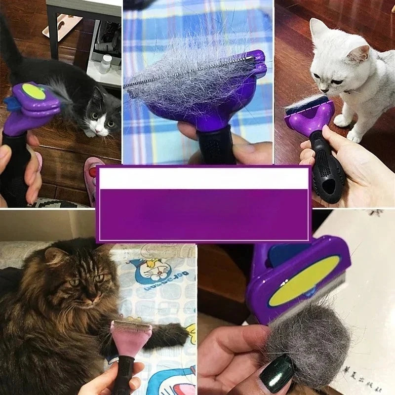 Cat Hair Removal Comb Cat Brush Pet Grooming Brush Dog Comb Cat Hair Massage Comb Cat Hair Remover Cleaning Grooming Cat Combs