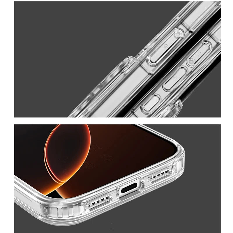 Original Clear Magnetic for Magsafe Case for iPhone 18 Pro Max 17 16 15 14 13 12 11 Pro Max Anti-Drop Protective Cover Shell